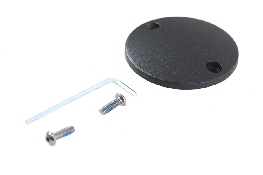 V-Twin #78506W - M8 Ignition System Cover Smooth Wrinkle Black