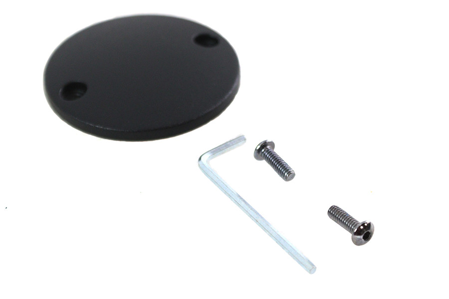 V-Twin #78506W - M8 Ignition System Cover Smooth Wrinkle Black