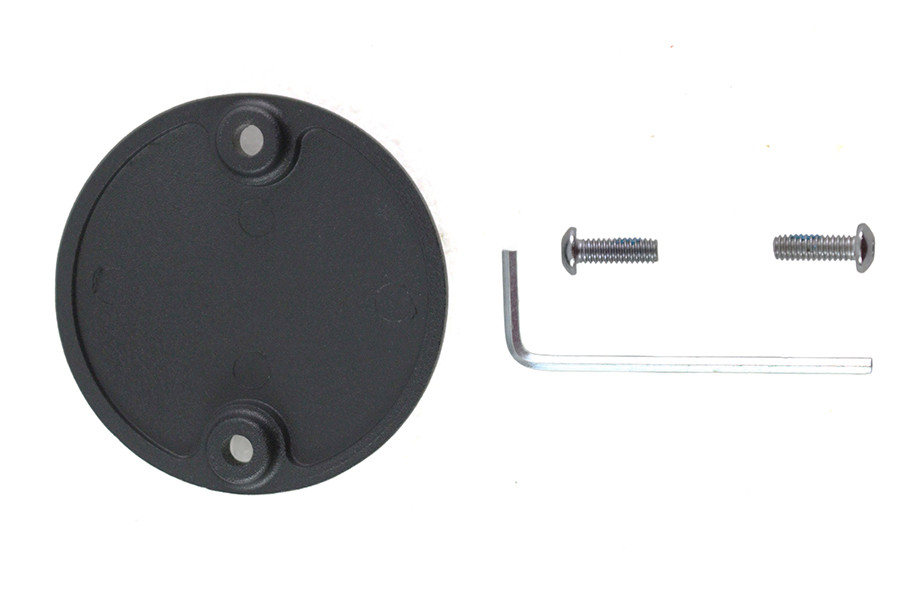 V-Twin #78506W - M8 Ignition System Cover Smooth Wrinkle Black