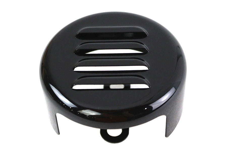 V-Twin #76705L - Black Louvered Horn Cover