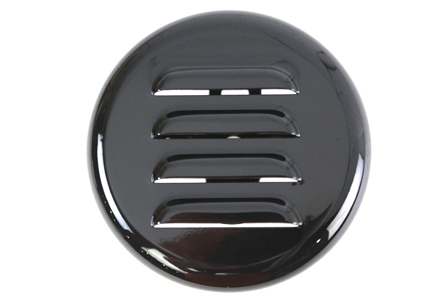 V-Twin #76705L - Black Louvered Horn Cover