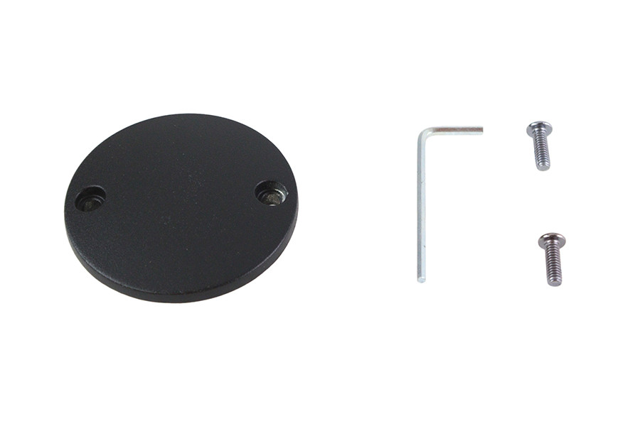 V-Twin #302551 - M8 Ignition System Cover Domed Wrinkle Black