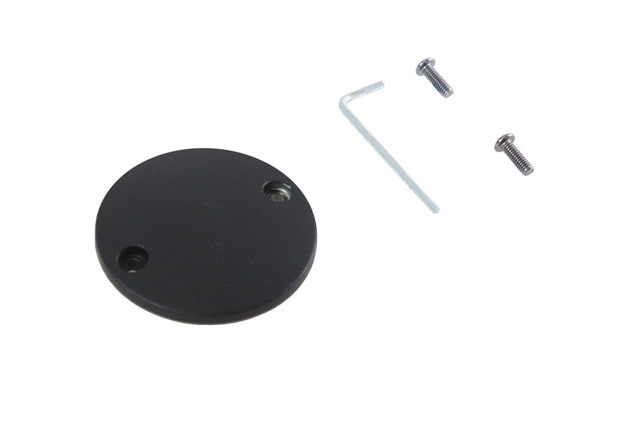 V-Twin #302551 - M8 Ignition System Cover Domed Wrinkle Black