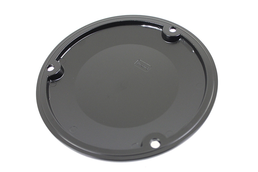 V-Twin #78287B - Black 3 Hole Skull Derby Cover