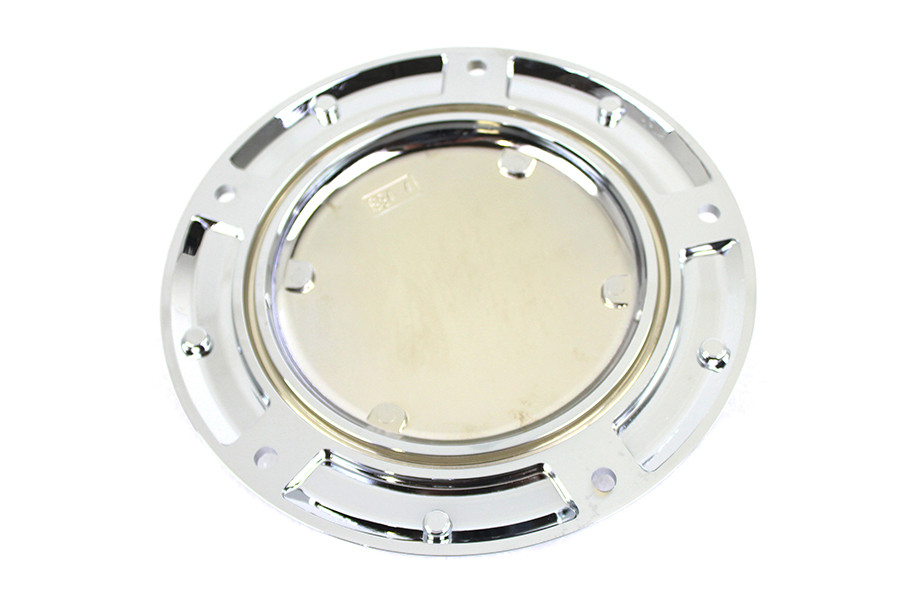 V-Twin #78288 - Chrome 5 Hole Skull Derby Cover