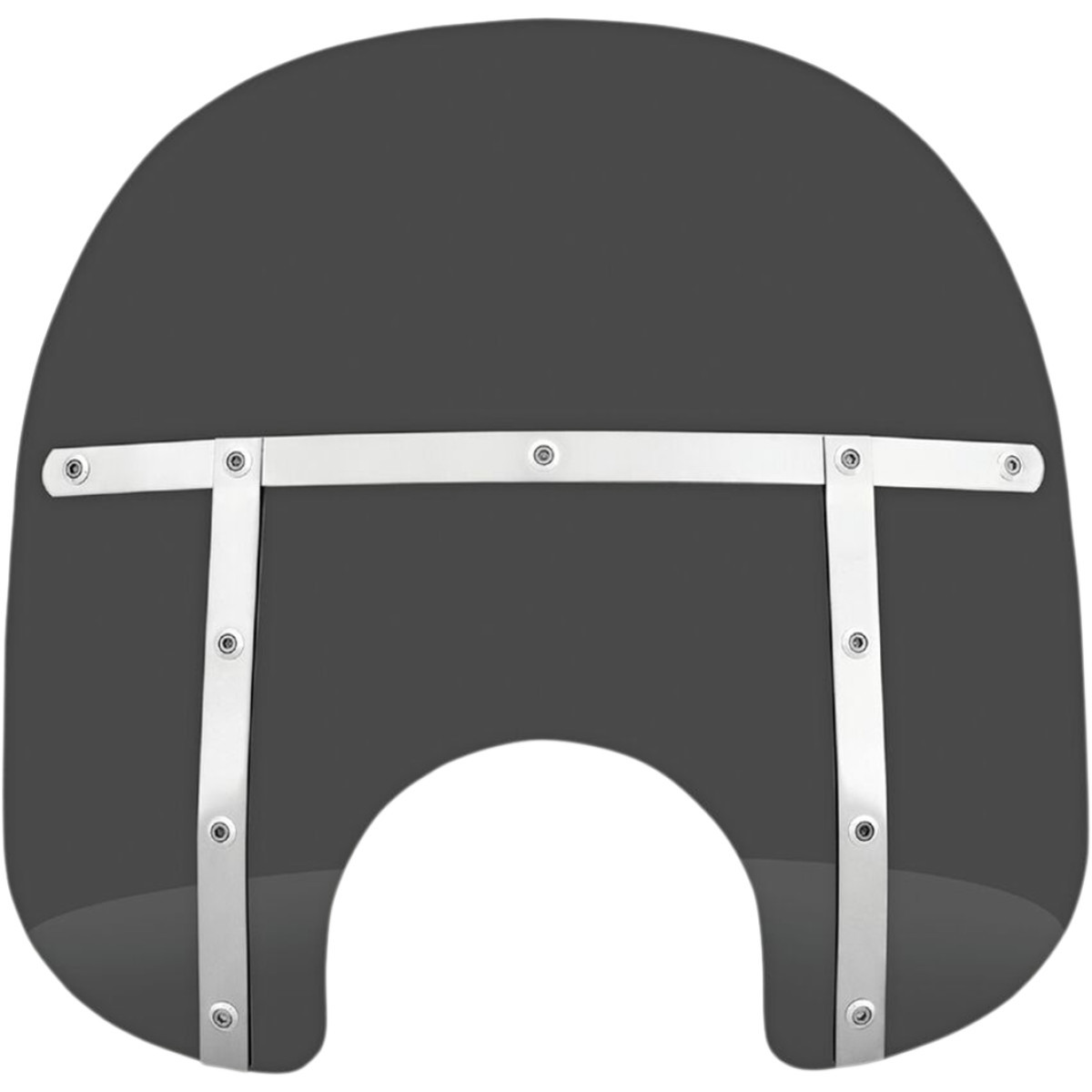 Memphis Shades #MEM31210 - Fats Windshield - 15" - Headlight - Dark Black Smoke