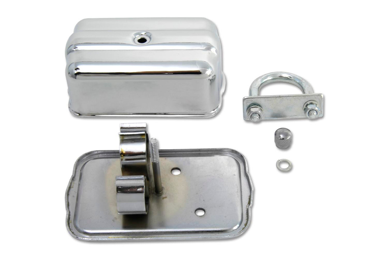 V-Twin #19228 - Universal Chrome Spark Plug Holder with Clamps