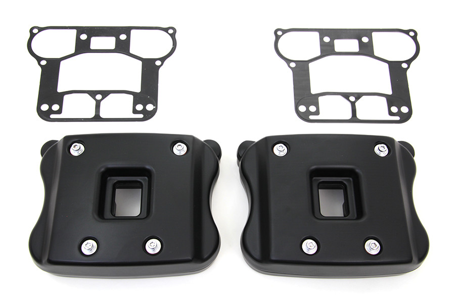 V-Twin #I33-0104MB - Rocker Box Cover Set Black