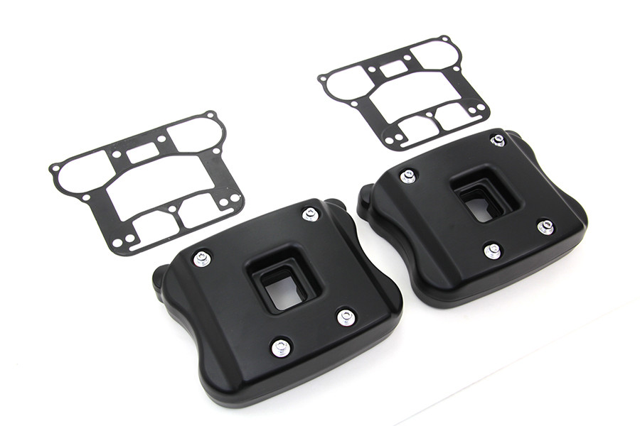 V-Twin #I33-0104MB - Rocker Box Cover Set Black