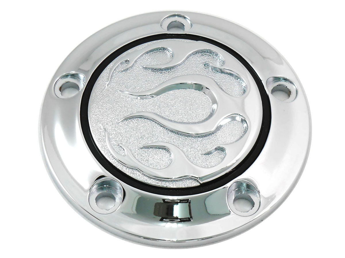 V-Twin #77574 - Chrome 5-Hole Flame Point Cover