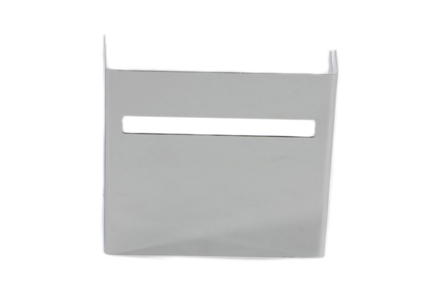 V-Twin #13101 - Chrome Battery Side Cover with Single Slot View Hole