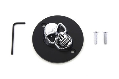V-Twin #30-0186BC - Black Skull Style Point Cover