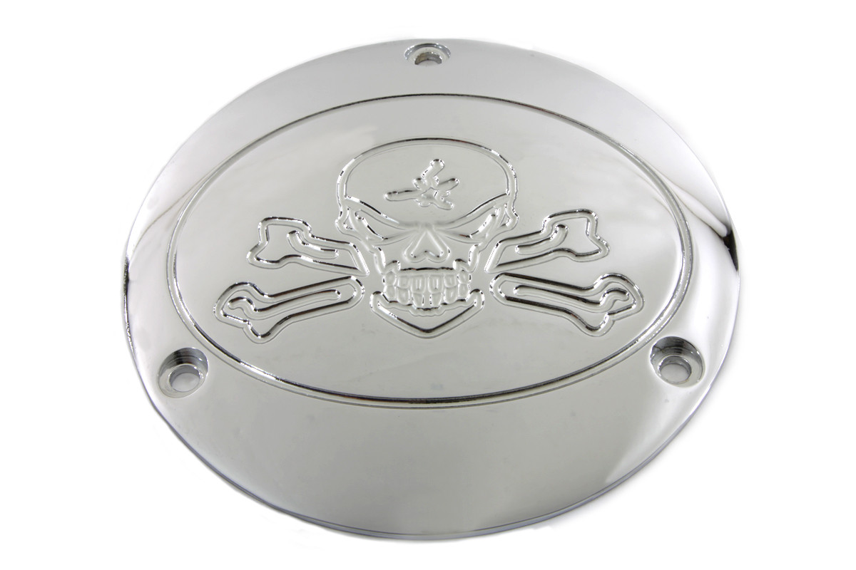 V-Twin - Chrome Bonehead Type Derby Cover
