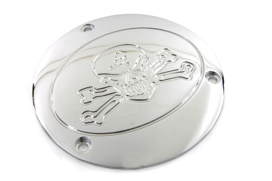 V-Twin - Chrome Bonehead Type Derby Cover