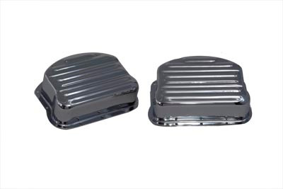 Paughco #765A - Ribbed Panhead Cover Set Chrome
