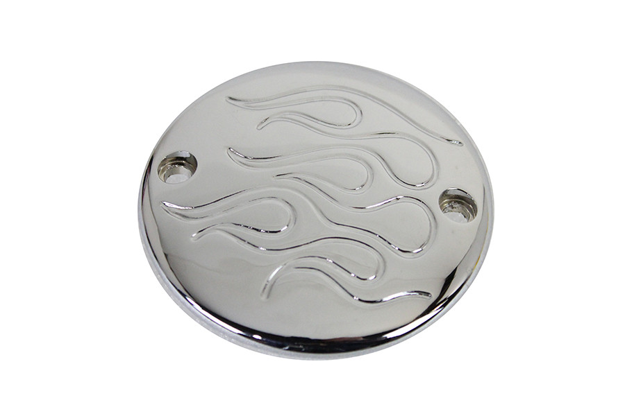 V-Twin - Chrome 2-Hole Flame Ignition System Cover
