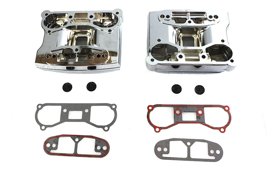 V-Twin #78260 - Chrome Rocker Box Cover Set