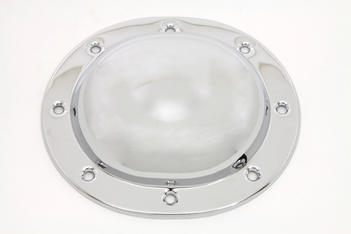 V-Twin #75997 - Steel Dimple Derby Cover Chrome
