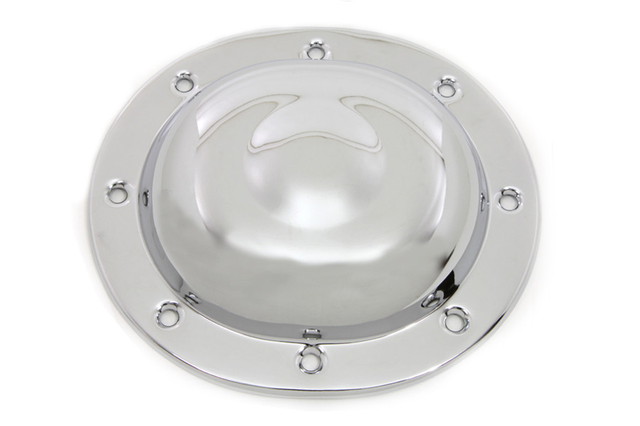 V-Twin #75997 - Steel Dimple Derby Cover Chrome