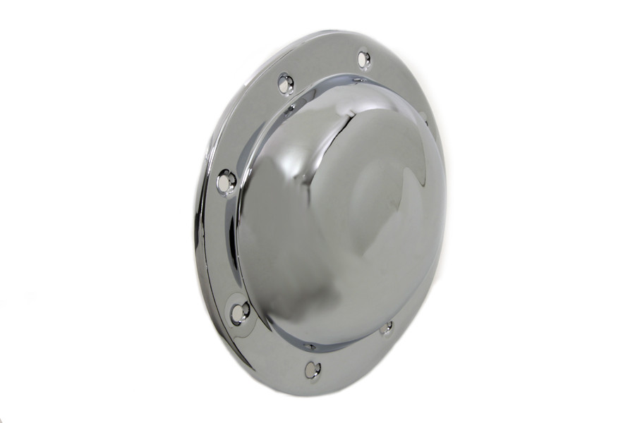 V-Twin #75997 - Steel Dimple Derby Cover Chrome