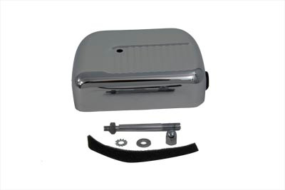 V-Twin - Chrome Dual Coil Finned Panhead Style Coil Cover