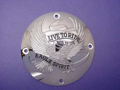 V-Twin #75079C - Clutch Inspection Cover Chrome