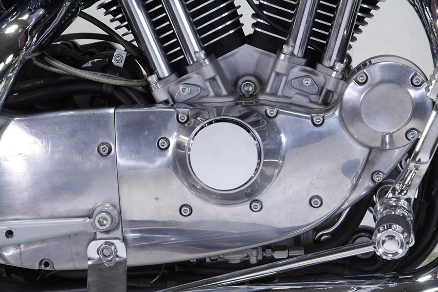 V-Twin - Smooth Chrome Ignition System Cover with Hidden Screws