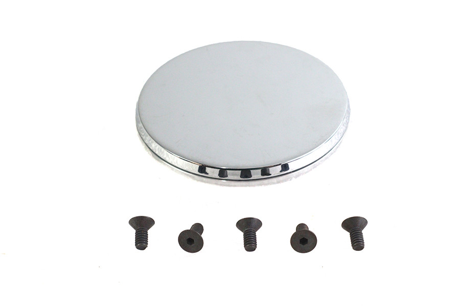 V-Twin - Smooth Chrome Ignition System Cover with Hidden Screws