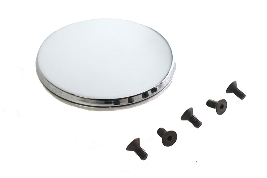 V-Twin - Smooth Chrome Ignition System Cover with Hidden Screws