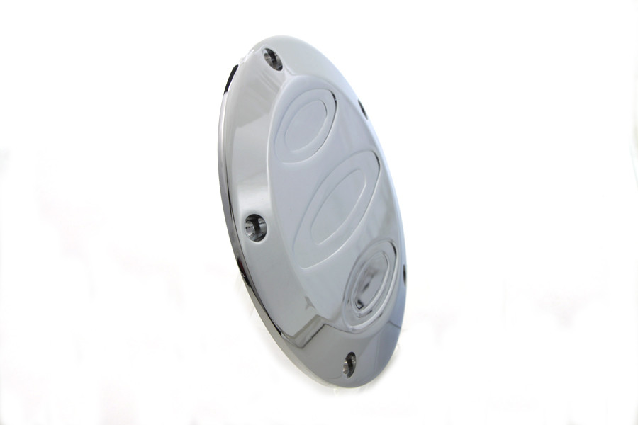 V-Twin #9084 - Chrome Contour 5-Hole Derby Cover