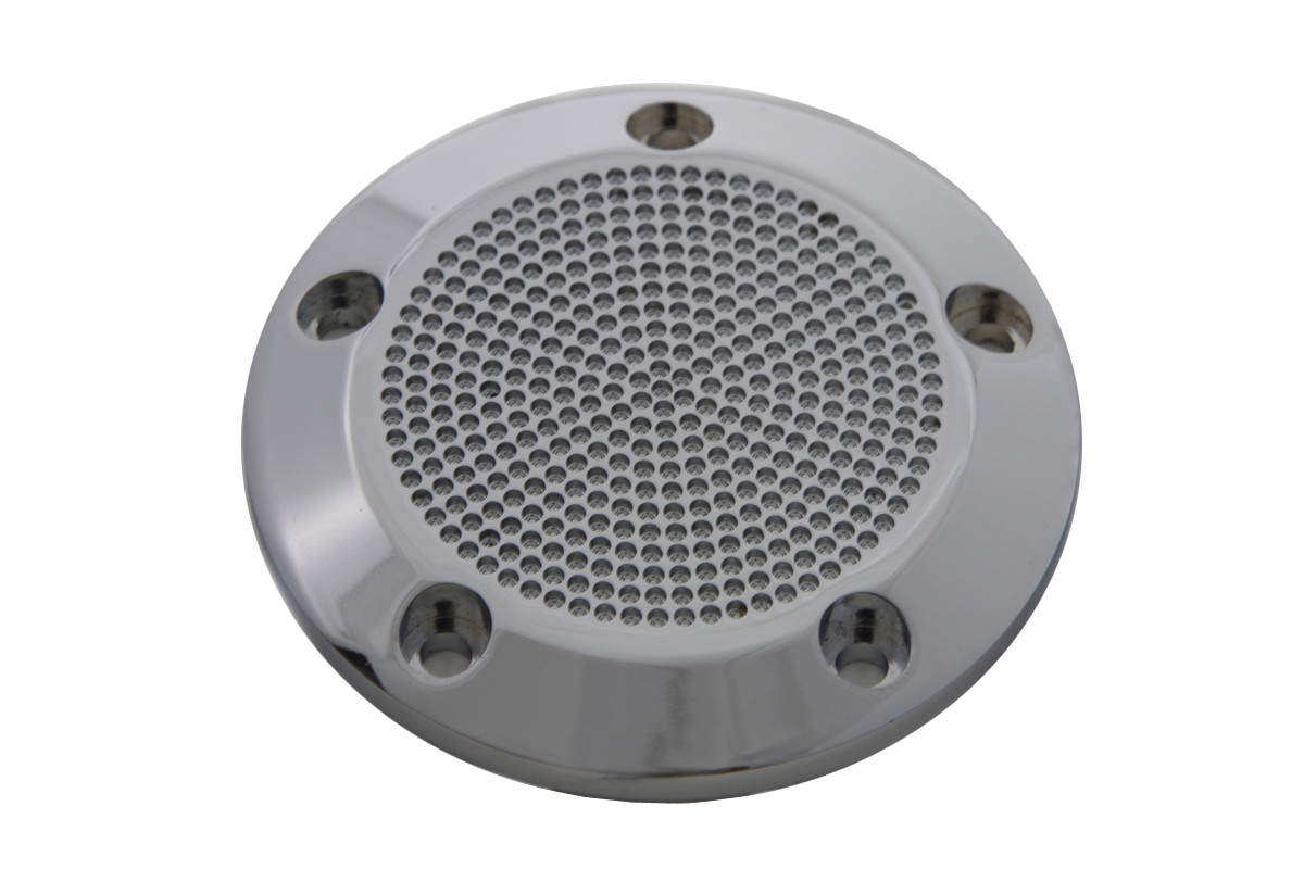 V-Twin #9088 - Chrome 5-Hole Perforated Ignition System Cover
