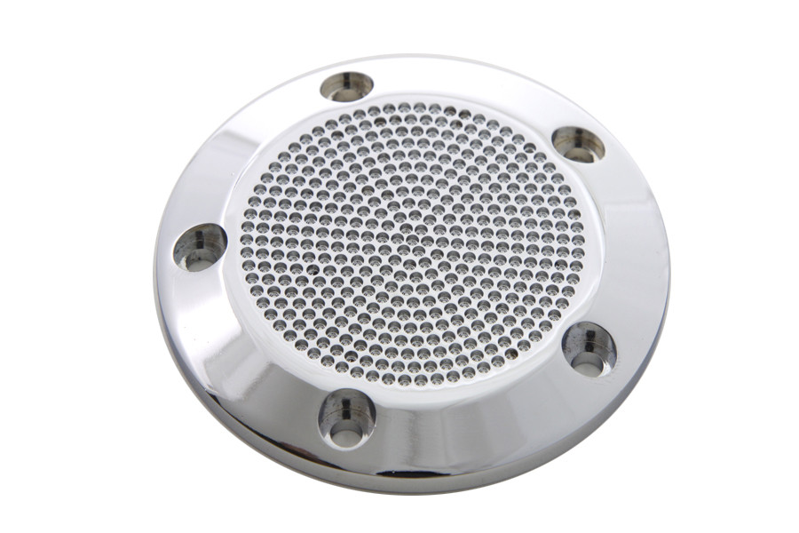 V-Twin #9088 - Chrome 5-Hole Perforated Ignition System Cover