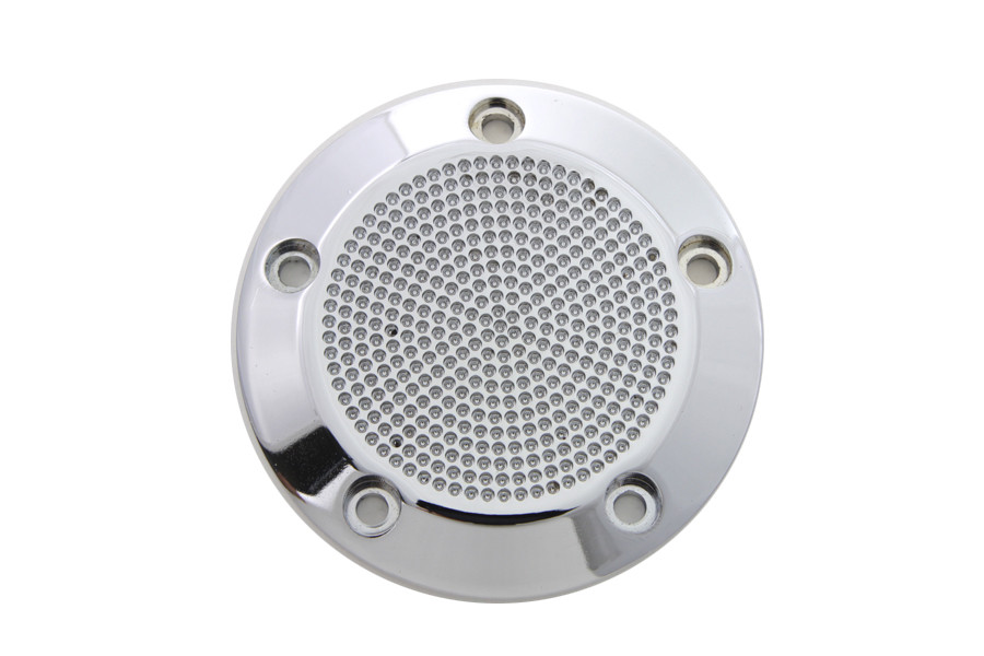 V-Twin #9088 - Chrome 5-Hole Perforated Ignition System Cover