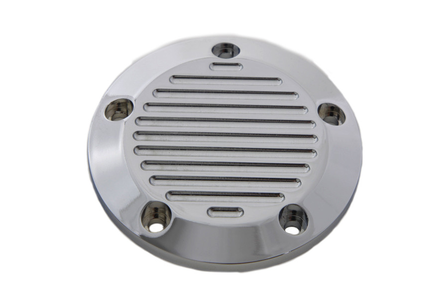 V-Twin #9110 - Chrome 5-Hole Ball Milled Ignition System Cover