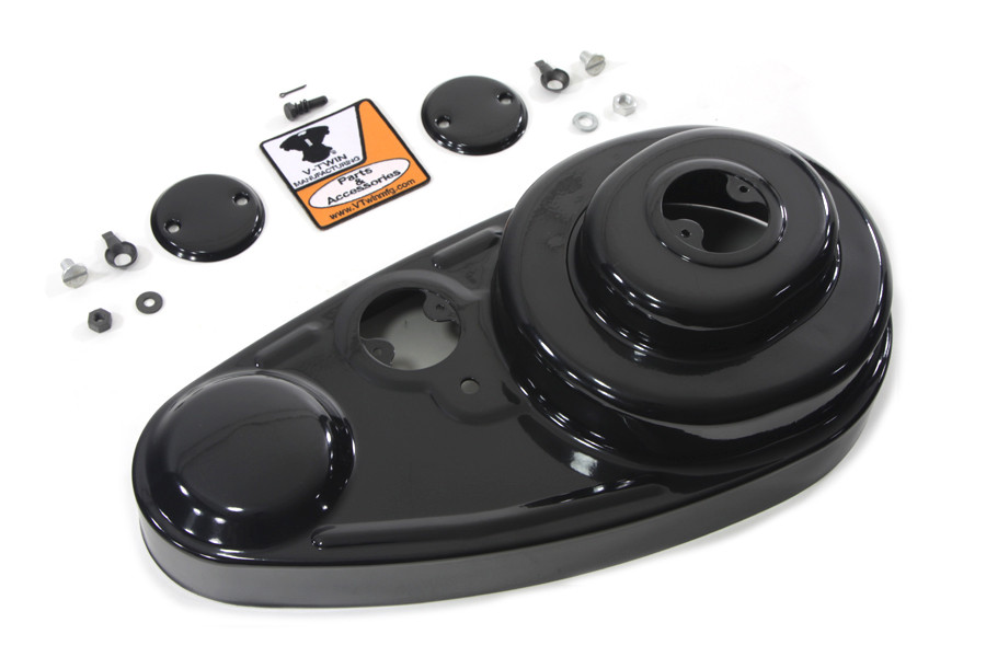 V-Twin - Black 45 inch Outer Primary Cover Kit