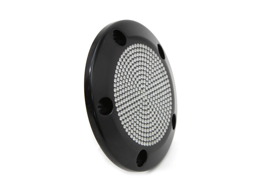 V-Twin #9111 - Black 5-Hole Perforated Ignition System Cover