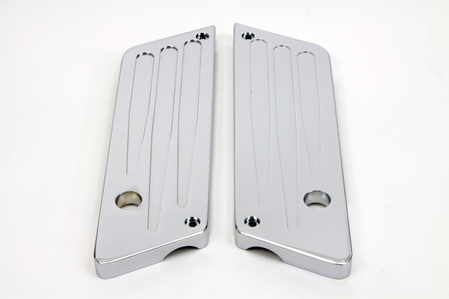 V-Twin #6603 - Wyatt Gatling Milled Saddlebag Face Plate
