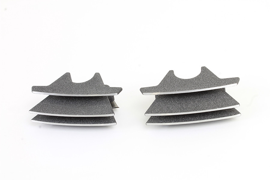 V-Twin #78144A - M8 Finned Spark Plug Cover Set Granite