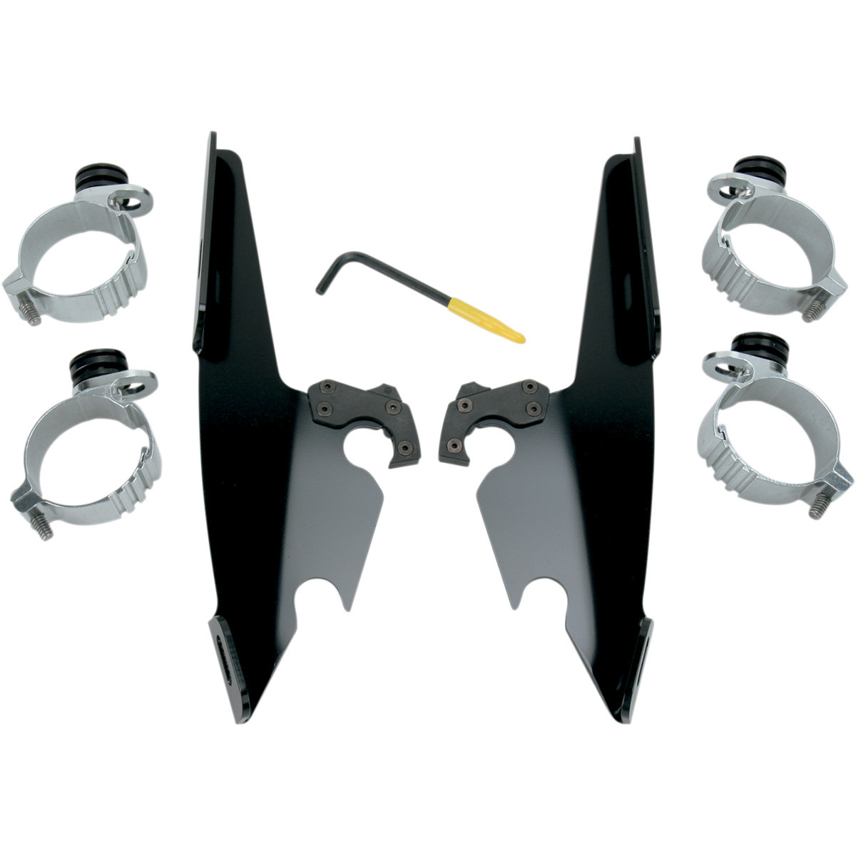 Memphis Shades #MEB8976 - Fats/Slim Trigger Lock Mounting Kit - Black - Dyna
