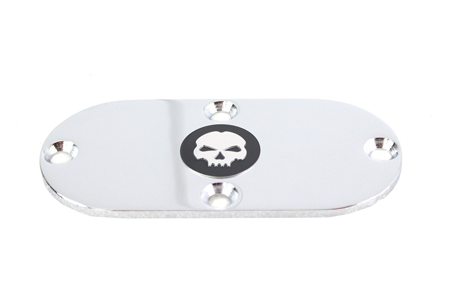V-Twin #78346 - Skull Inspection Cover Chrome