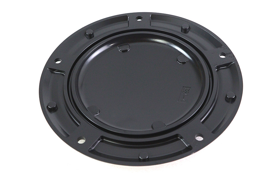 V-Twin #77926B - Gloss Black 5 Hole Smooth Derby Cover