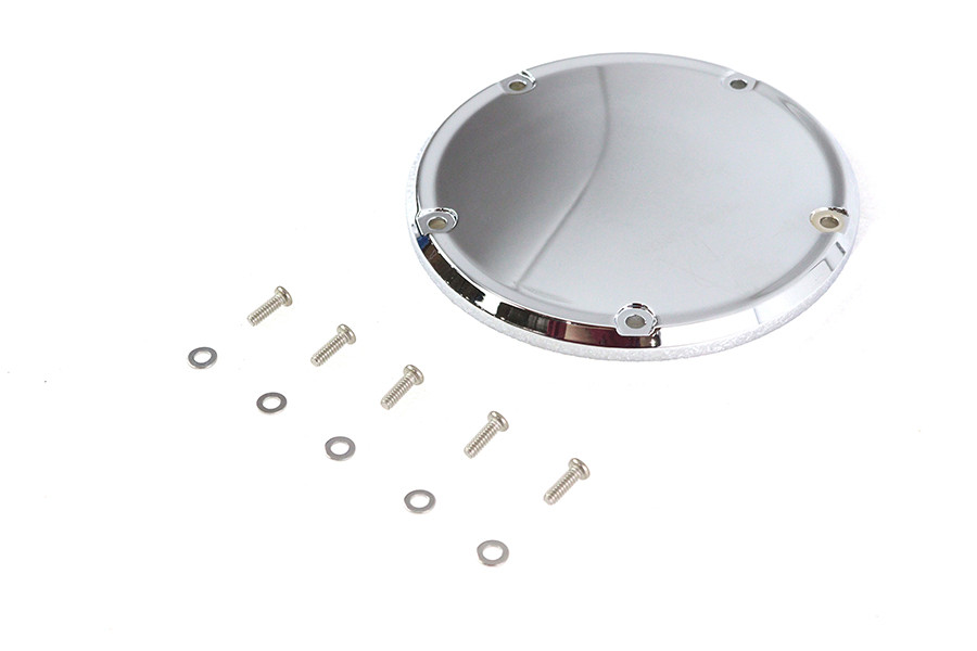 V-Twin #78617 - Chrome 5-Hole Smooth Derby Cover