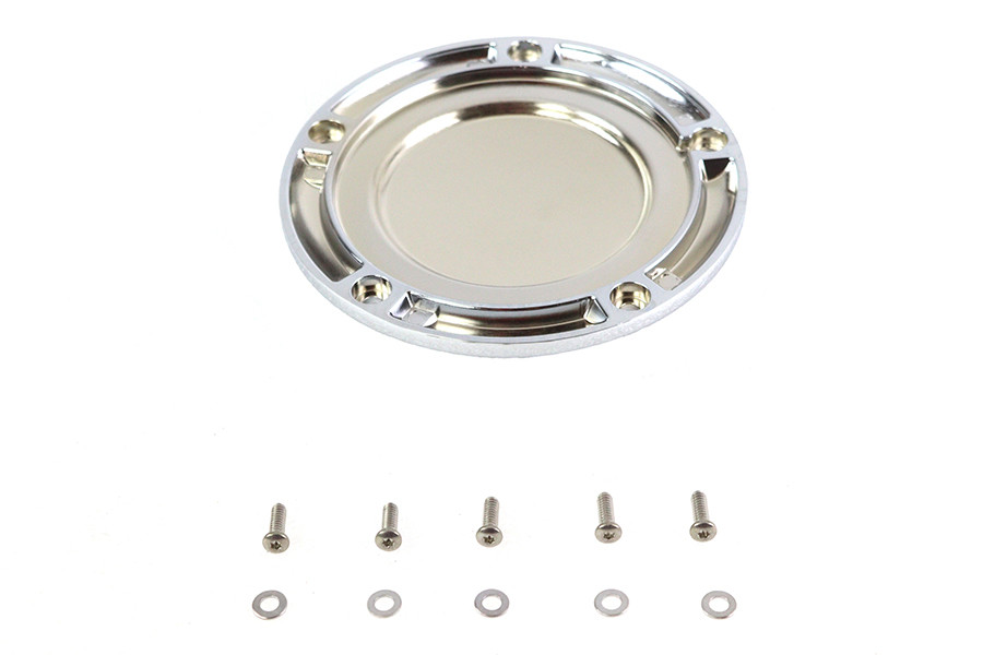 V-Twin #78617 - Chrome 5-Hole Smooth Derby Cover