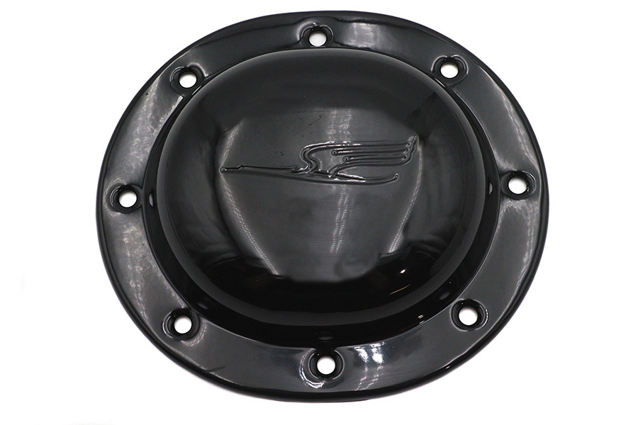 V-Twin #14024B - Replica Bird Style Derby Cover Black