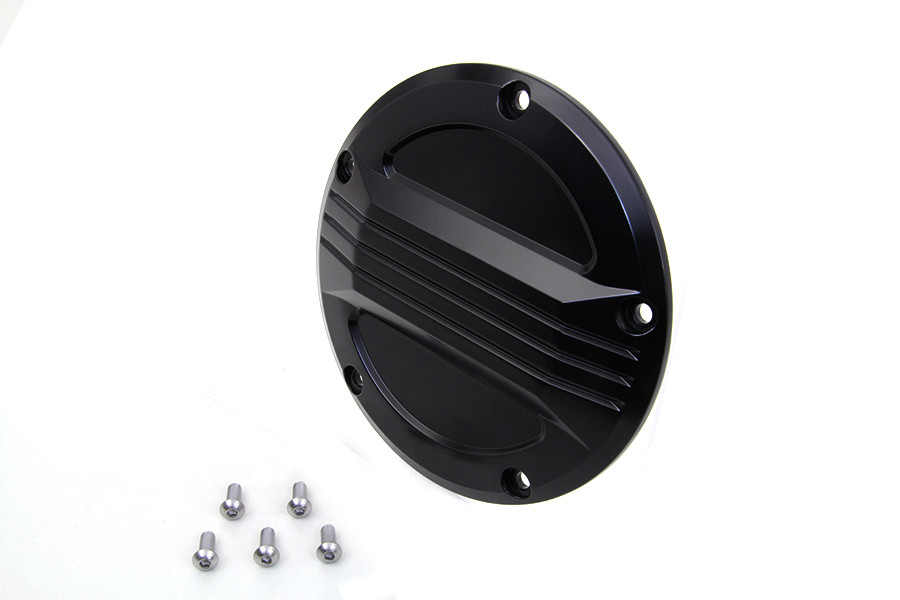 V-Twin #77910B - Black Air Flow Derby Cover