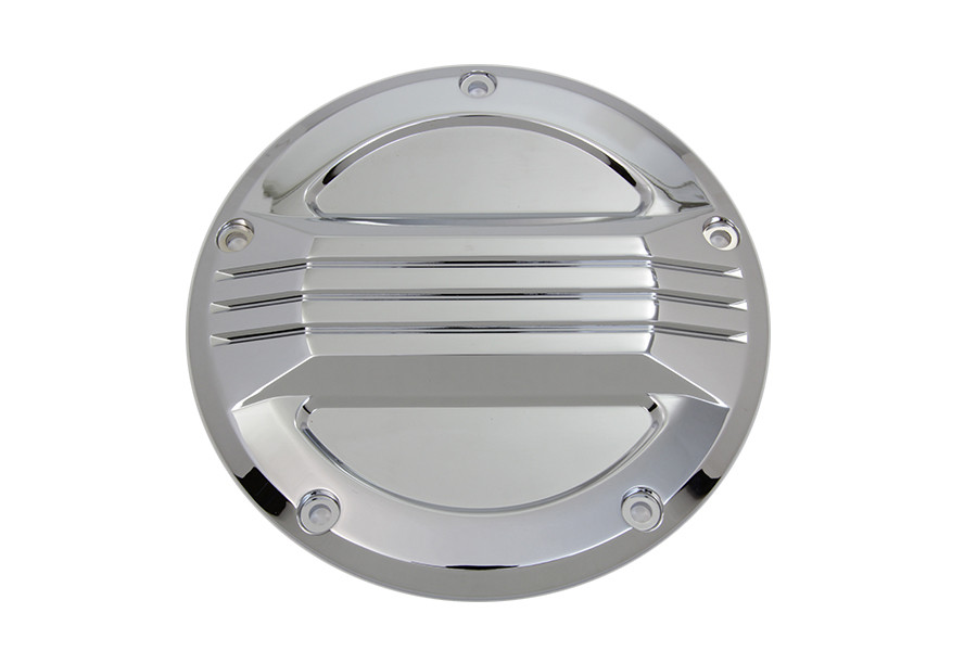 V-Twin #77911 - Chrome Air Flow Derby Cover