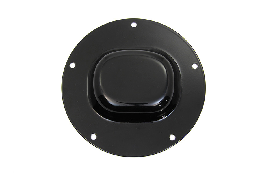 V-Twin #77927B - Black Nostalgic 5-Hole Derby Cover
