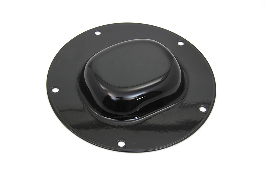 V-Twin #77927B - Black Nostalgic 5-Hole Derby Cover