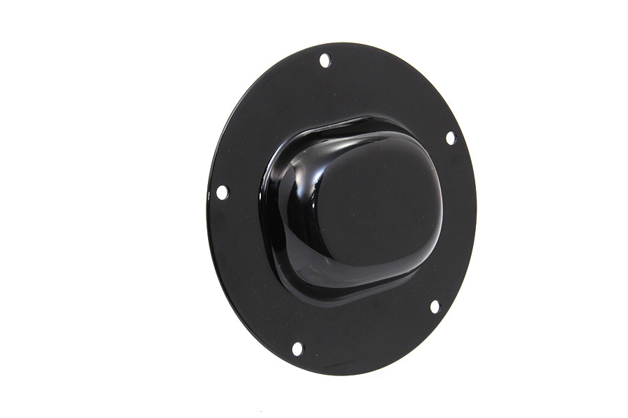 V-Twin #77927B - Black Nostalgic 5-Hole Derby Cover