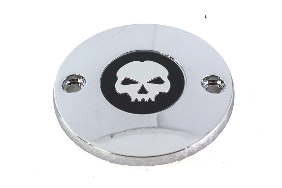V-Twin #78506S - M8 Ignition System Cover Skull Chrome